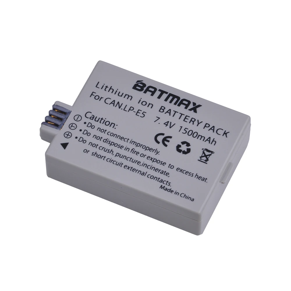 Аккумулятор высокой емкости 1500 мАч LP-E5 LPE5 LP E5 для Canon EOS Rebel XS T1i XSi 1000D 500D 450D Kiss X3 X2 F |