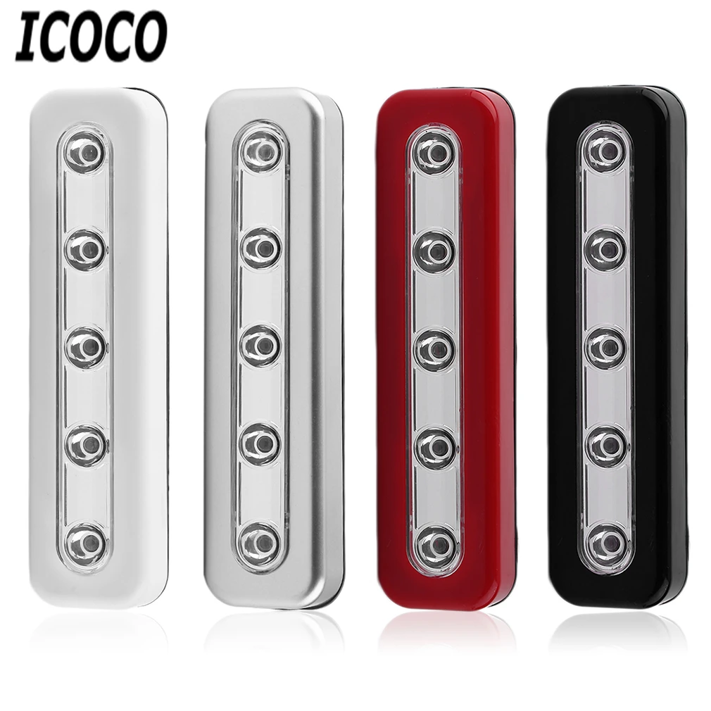 Новый настенный светильник ICOCO супер яркий беспроводной 5 светодиодов шкаф селфи