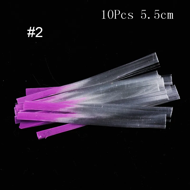 pattern 2 Fiberglass for UV Builder Extension Gel Acrylic Tips Nail Form Clips Colorful Fiberglass Fibernails Manicure Nail Art Tools - Цвет: pattern 2