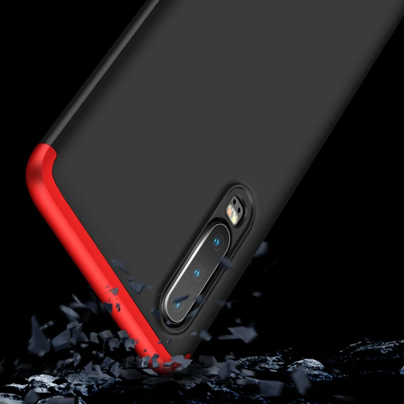 Чехол для Huawei P20 P30 Pro Lite задняя крышка Vpower 360 полная защита противоударные жесткие