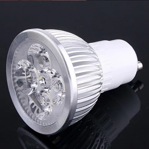 Бесплатная доставка 10X led GU10 12 Вт база холодный белый теплый 4X3W светодиодная