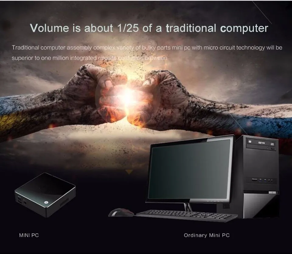 Eglobal Kaby Lake Мини ПК Windows 10 DDR4 Intel Core i7 7500U i5 7200U Nuc Graphics HD 620 5G ACWifi Bluetooth HTPC HDMI Mini DP|mini pc