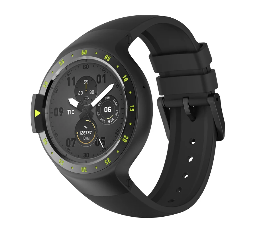 Оригинальные Смарт-часы Ticwatch S Knight, Android Wear 2,0, Bluetooth 4,1, wifi, частота сердечных сокращений, IP67, водонепроницаемые, встроенные gps спортивные часы