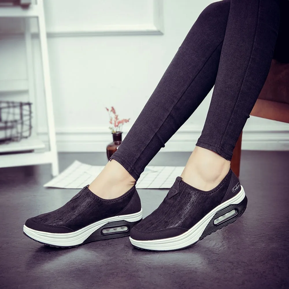 Модная женская обувь на плоской платформе; zapatos mujer; женская обувь на платформе без застежки; повседневные Мокасины на плоской подошве