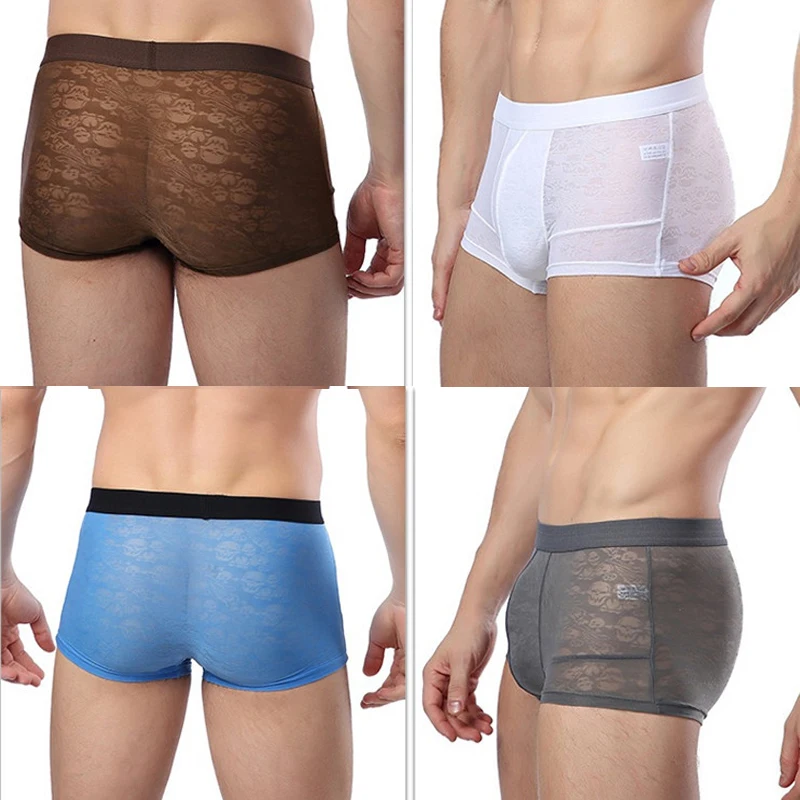 Мужские боксеры из бамбукового волокна модные сексуальные дышащие