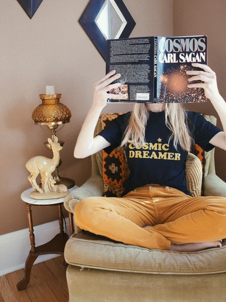 Футболка COSMIC DREAMER забавная одежда с графическим рисунком модная футболки