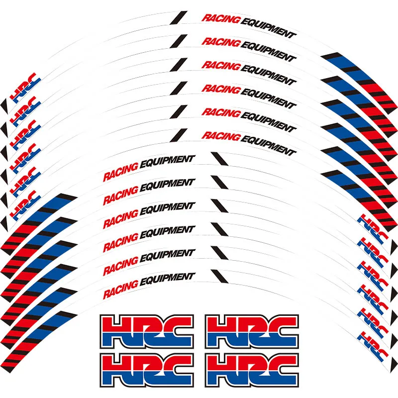 Наклейки на колеса с толстыми краями 12 шт. для HONDA REPSOL HRC CBR250RR CBR400RR CBR600RR