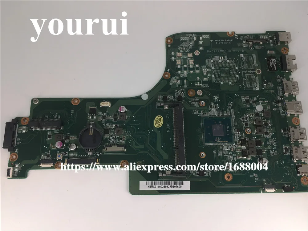 Для Acer Aspire ES1 711 материнская плата портативного компьютера с N3540 процессор NBMS211002