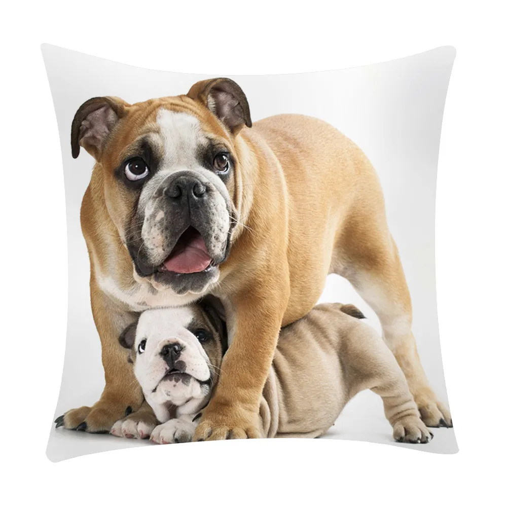 6 видов стилей Чехлы для подушек с изображением собак наволочка 45*45 полиэстер