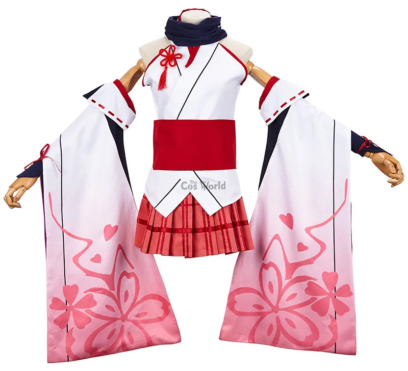 MmiHoYo Yae Sakura кимоно юката Униформа платье наряд игры костюмы для косплея |