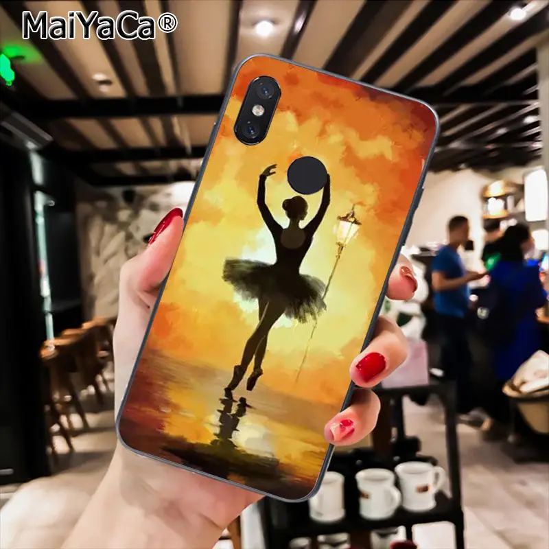 MaiYaCa девочка танец балет балетки чехол для телефона чехол для Xiaomi Redmi8 4X 6A S2 7A 5A Redmi 5 5Plus Note5 7 Note8pro