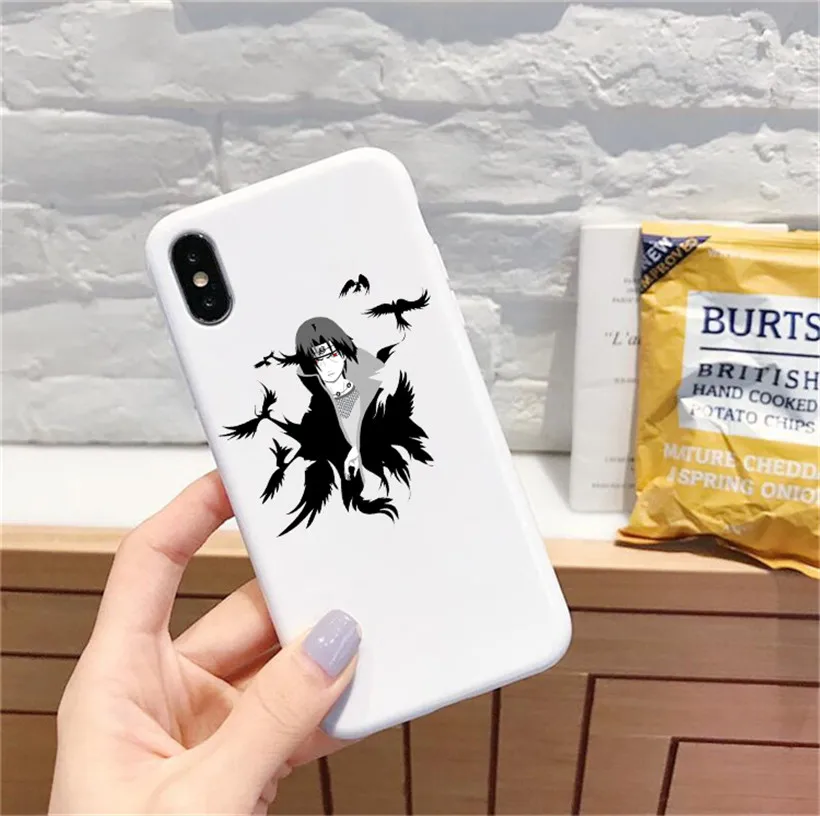 Наруто Акацуки клана облако символ Печатный чехол для iPhone 6 6S 7 8 plus X XR XS MAX для samsung galaxy s8 S7 edge