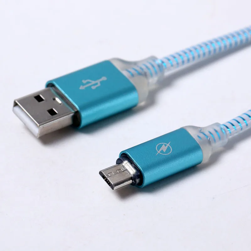 Оптовая продажа красочные светодиодные линии передачи данных для Iphone8 Быстрая