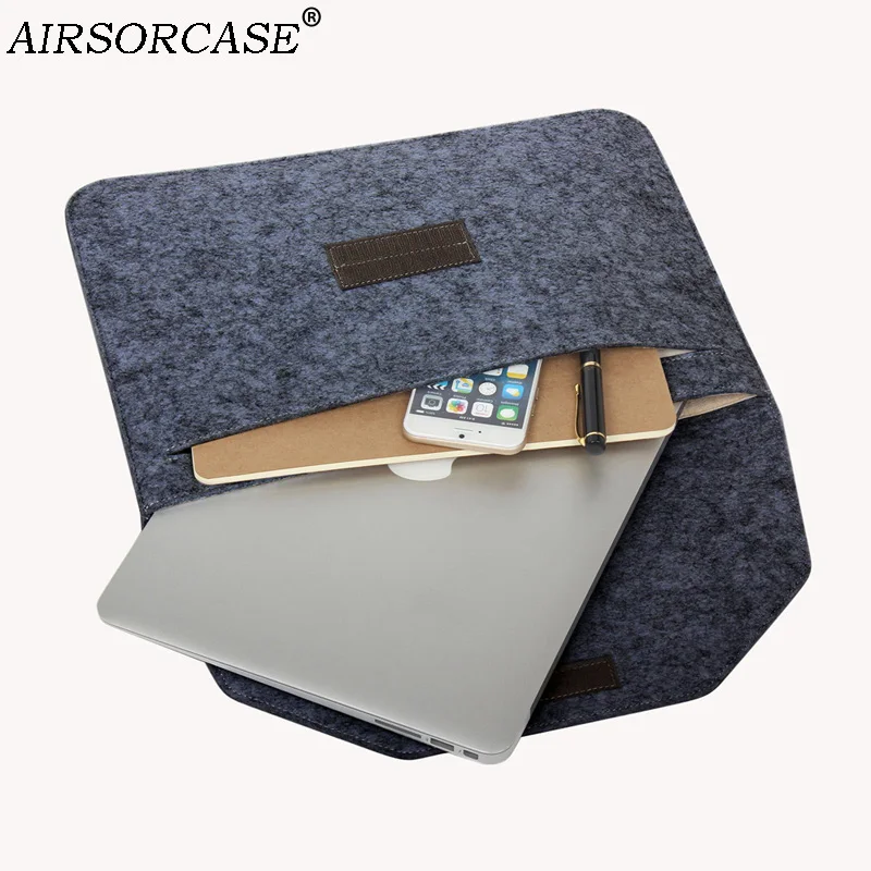 Фетровые сумки унисекс для ноутбука сумка чехол Macbook New Air Pro Retina 11 12 13 15 3 4 дюймов