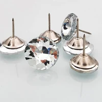 20pcs diamond gem crystal upholstery nails button tacks studs pins 18202530mm dia sofa wall decoration furniture accessory