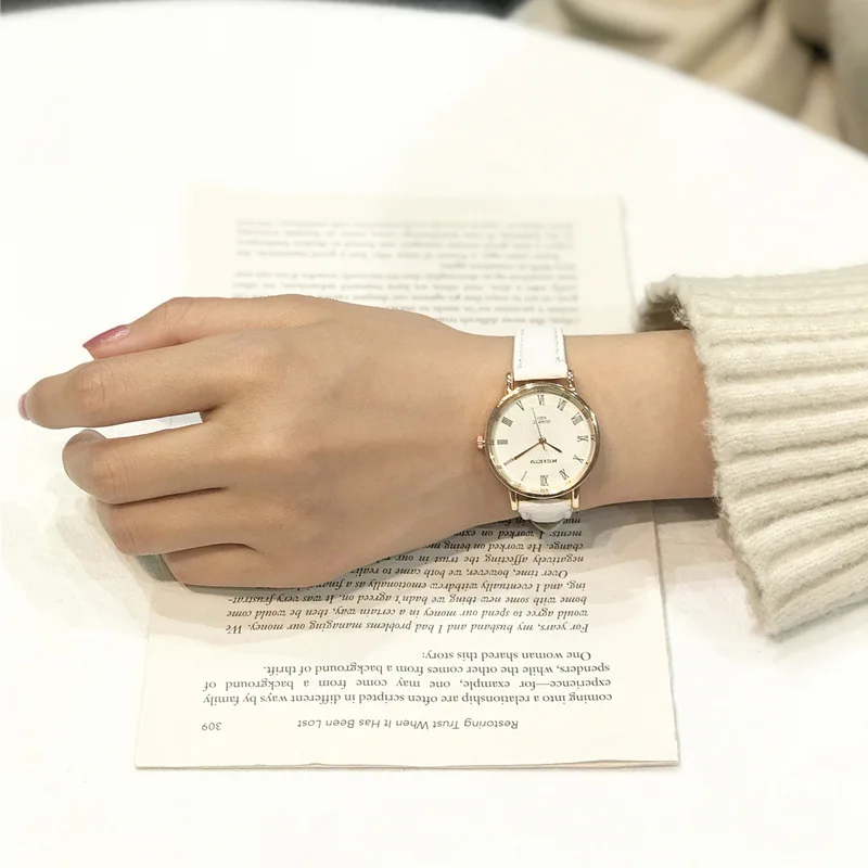 OL простые классические римские ультратонкие женские повседневные наручные часы