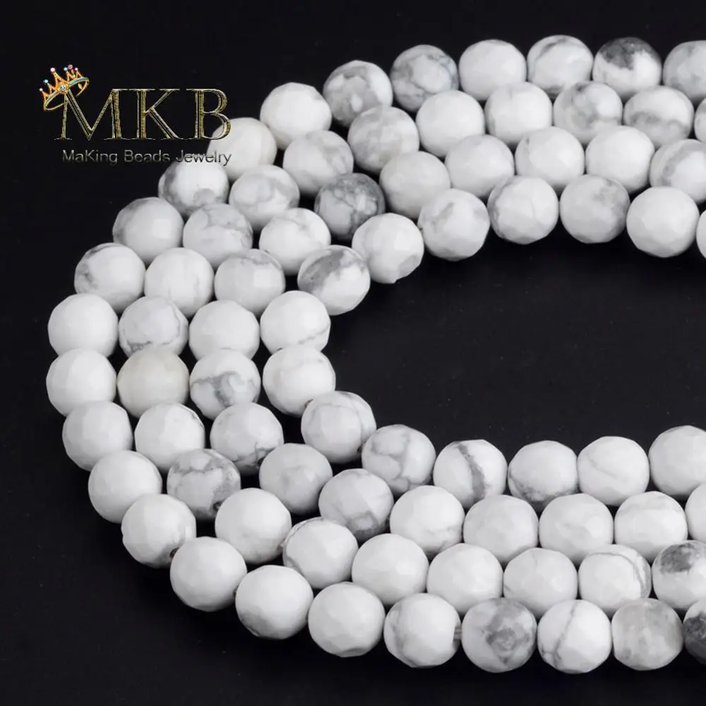 Фото Оптовая продажа бусины из натурального камня граненые белые бриллианты россыпью