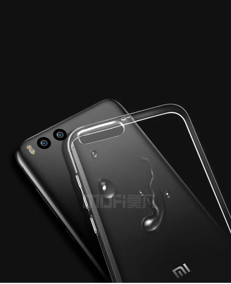 Для xiaomi mi 6 Чехол MOFi xiaomi mi 6 Чехол силиконовый прозрачный мягкий TPU capas для xiaomi mi 6 задняя крышка чехол