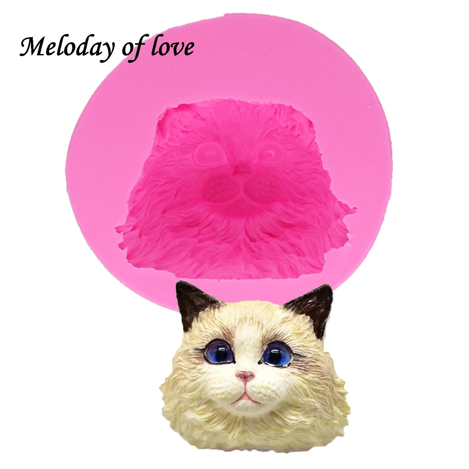 Силиконовая форма для помадки с кошачьей головой инструменты украшения тортов