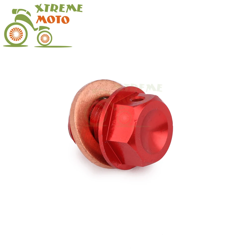 CNC M12*1.5 Magnetic Oil Sump Screw Drain Plug Bolt For HONDA ATC Big Red Foreman FourTrax Rancher Recon 125 185 200 250 400 500 |