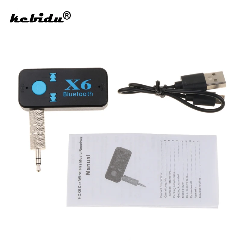 Kebidu беспроводной автомобильный комплект гарнитуры 3 5 мм Bluetooth USB-приемник стерео