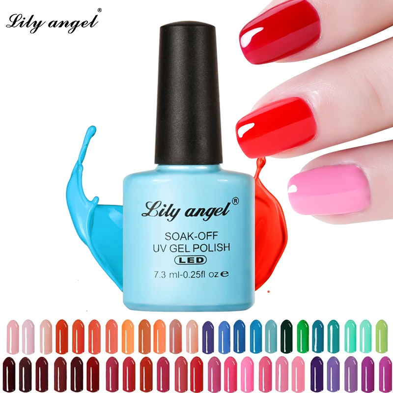7,3 мл 110 цветов s UV Led долговечный Гель-лак для ногтей LILY ANGLE DIY Nail Art Цветные бутылки УФ-гель для ногтей лак