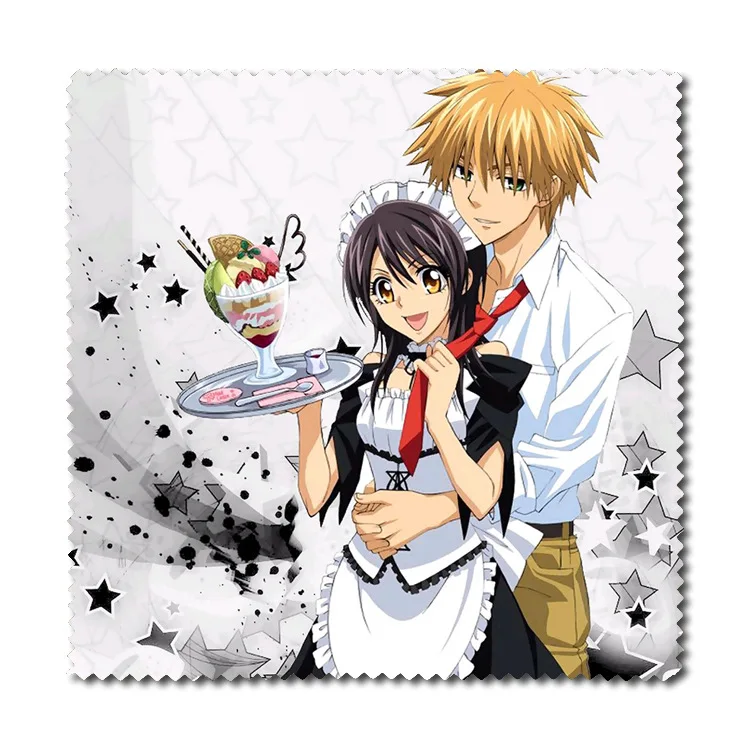 A 2 шт./компл. аниме Kaichou ва горничная prince-sama»! Фланелевая ткань для очков с аюзавой Мисаки/usui Takumi аксессуары для очков - Цвет: A