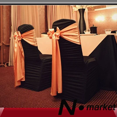 

100 шт фабричное производство черные складные спандекс простые полиэфирные материалы чехлы для стульев для свадеб обеденный Н. Рынок