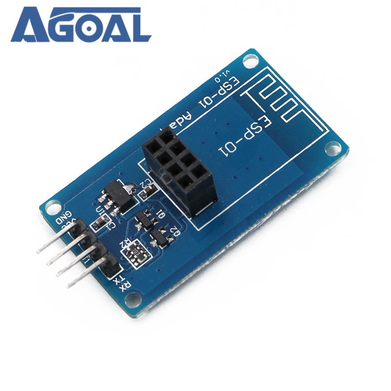 

10pcs/lot ESP8266 Serial Wi-Fi Wireless ESP-01 Adapter Module v1.0 3.3V 5V Compatible kit For DIY WIFI