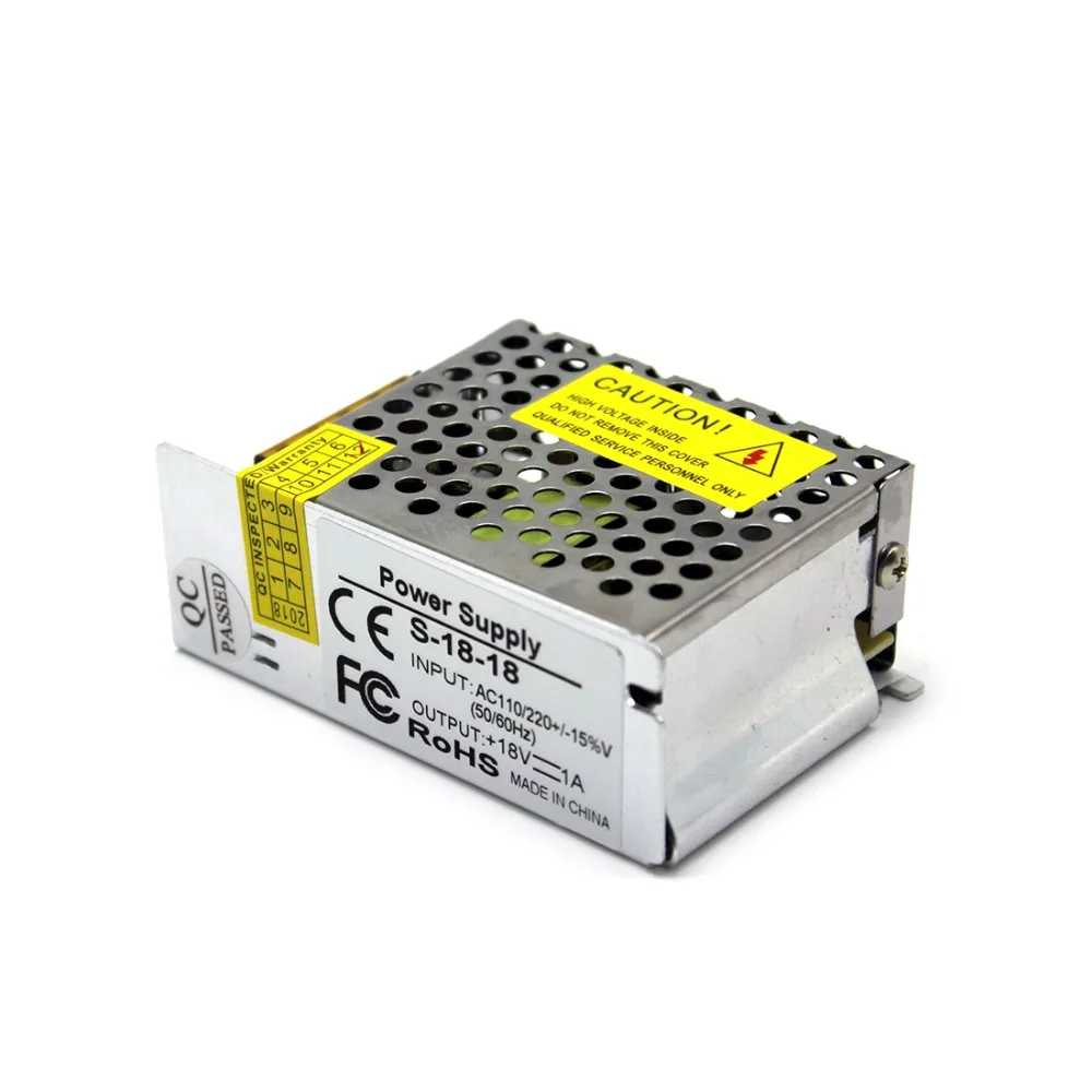 Малый объем импульсный источник питания DC 18V трансформатор 100 240V AC DC18V 1A 18W драйвер