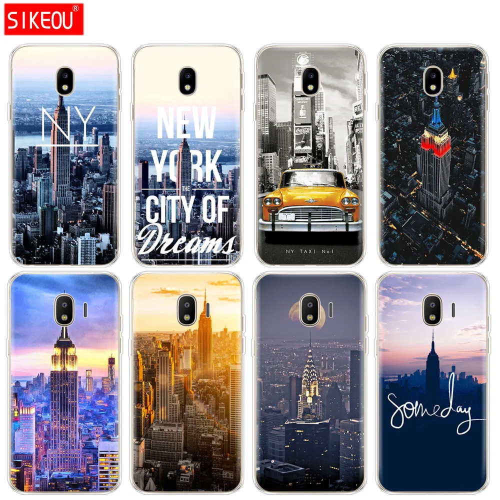 Силиконовый чехол для телефона Samsung Galaxy J3 J5 J7 2017 J330 J530 J730 PRO j2 2018 New York City|Бамперы| |