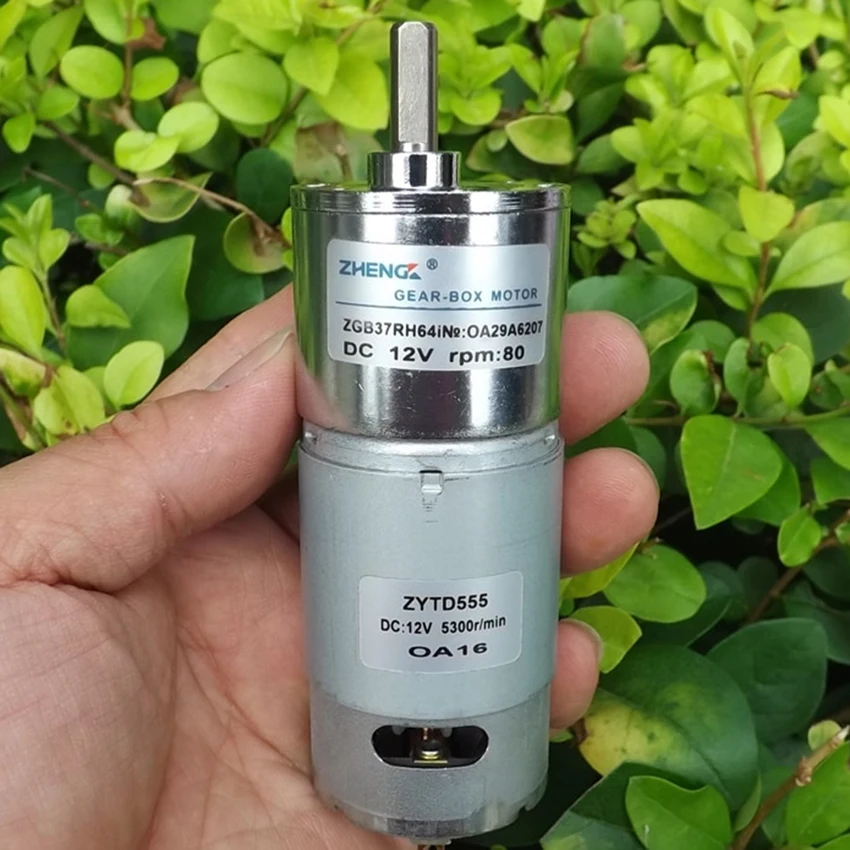 555 двигатель постоянного тока 12V Мини Шестерни металлический редуктор ящик