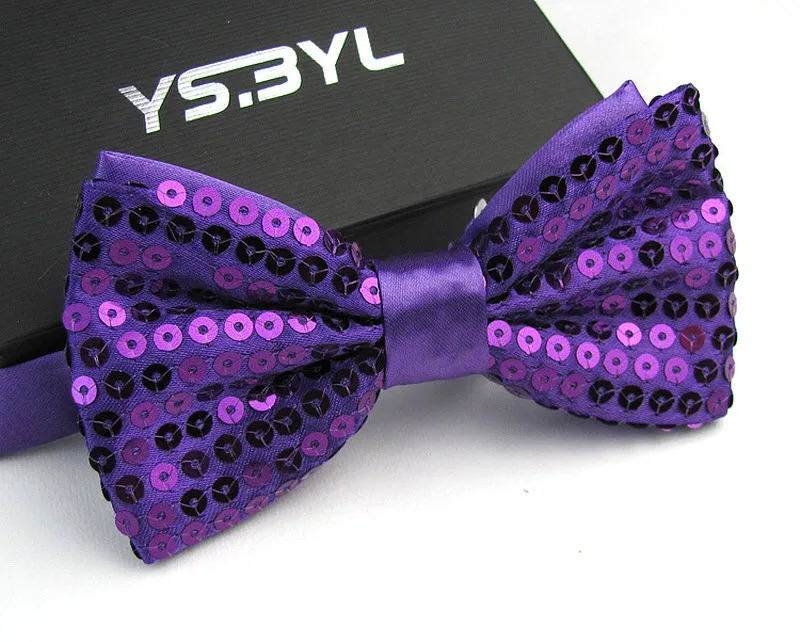 Блестящий мужской галстук-бабочка шикарные женские галстуки для смокингов