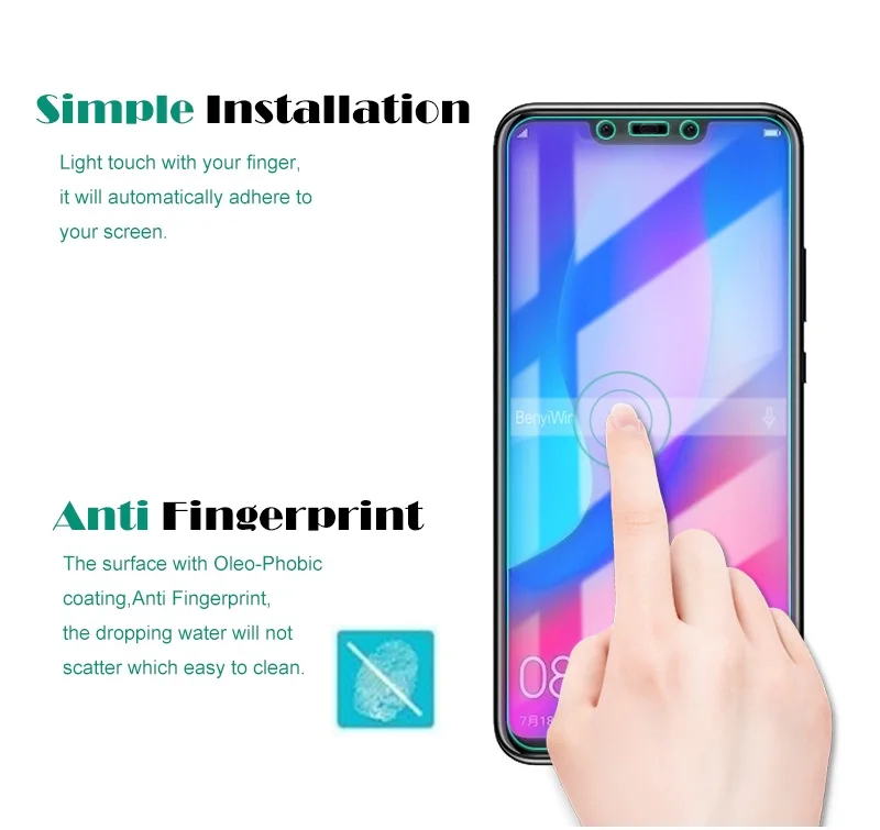 Закаленное стекло премиум класса 9H для Huawei NOVA 3i 2 шт. защита экрана прозрачная