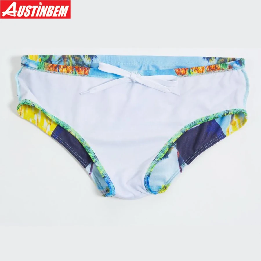 Мужские плавки бикини AUSTINBEM дизайнерские пляжные купальные с принтом мужские