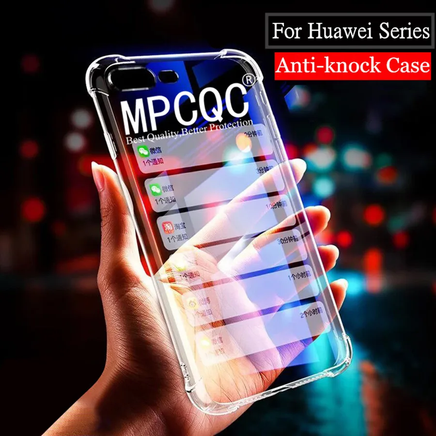 For Huawei Honor 8A 8C 8X Max Anti-knock Soft TPU Silicon Phone Case 9 Lite 10 8 V9 V10 V20 7A 7X 7C Play Back Cover cases |