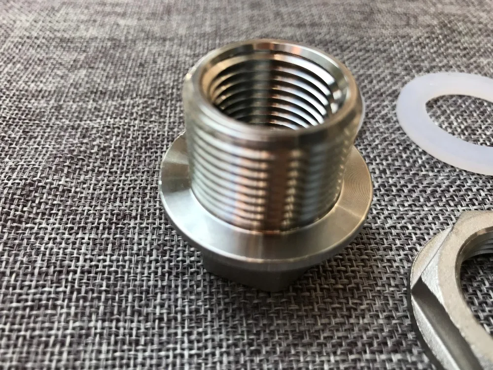 Compact Weldless Bulkhead All Stainless Construction High Temperature Food Grade Silicone Gasket Free Shipping | Дом и сад