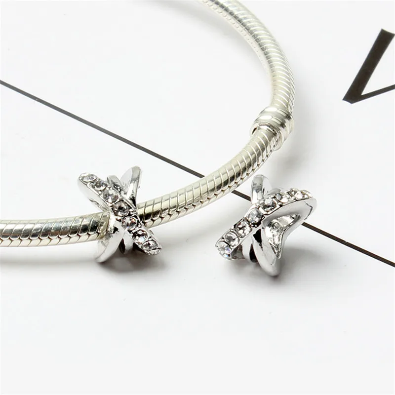 2018 новая Вселенная Crystal Сердце Шарм Бусы Fit Щепка Подвески Браслет DIY оригинальные