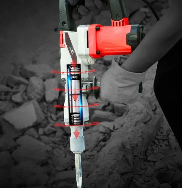 

High Power Professional Slotted Broken Wall Concrete Single Use Broken Hammer Non Electric Hammer Electric Tool