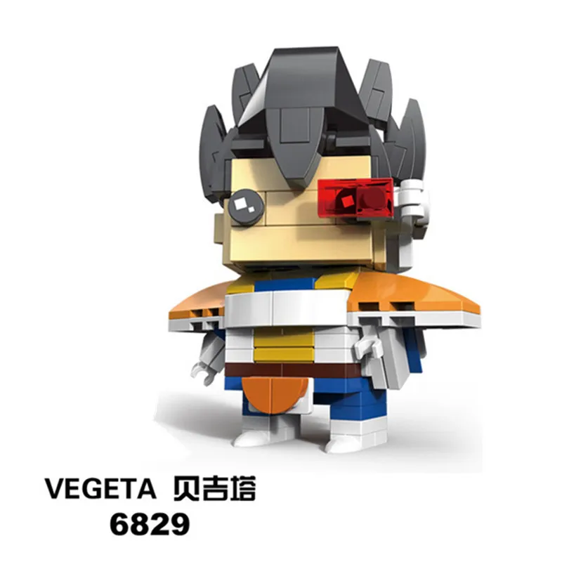 Милая кукла Dragon Ball Z Super Saiyan Goku, фигурка, игрушка Dragon ball Z BrickHeadz, строительные блоки, игрушки для детей