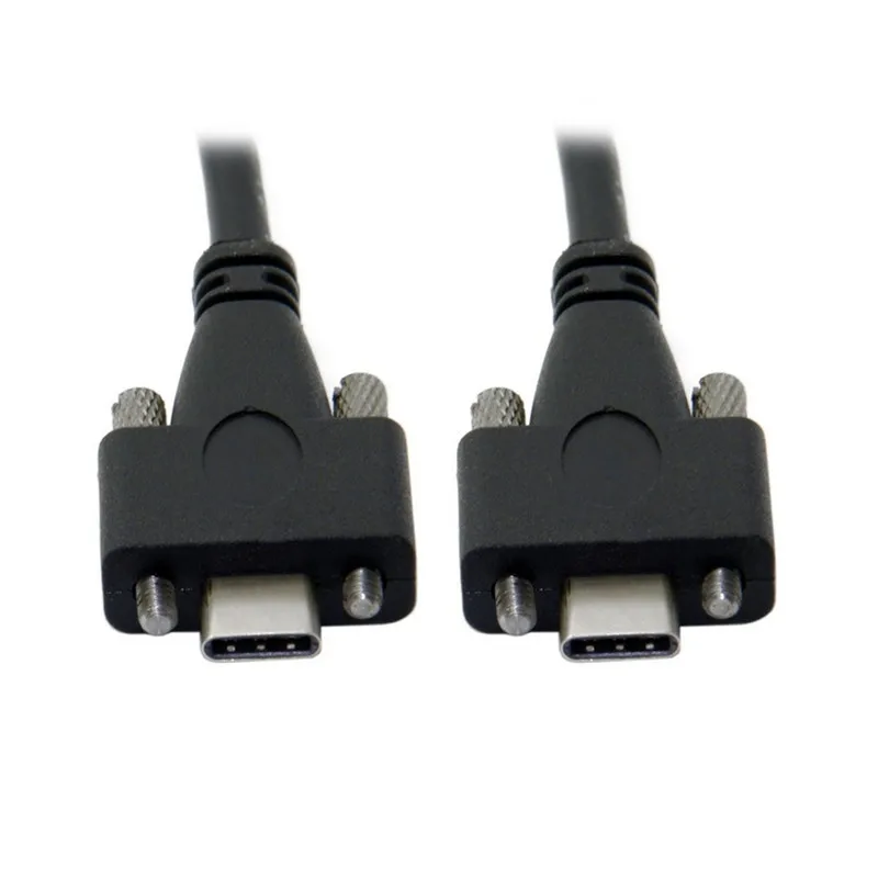 4 фута USB 3 1 Type c Type-c USB-c папа-папа двойной винт блокирующий Разъем 10 Гбит/с кабель