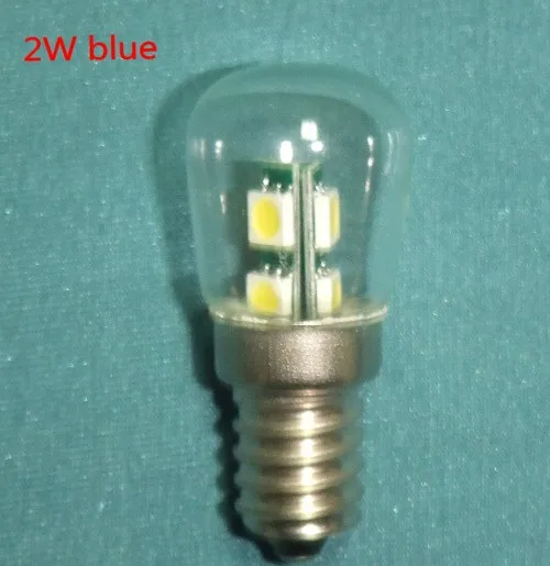 2W 5050 blue Высокая температура 15 Вт/25 Вт 300 градусов SES E14 печи тостер/Паровая лампа накаливания Эдисона Светильник лампы/надплитный вытяжной Зонт лампы 220 v-240 v - Цвет: 2W 5050 blue