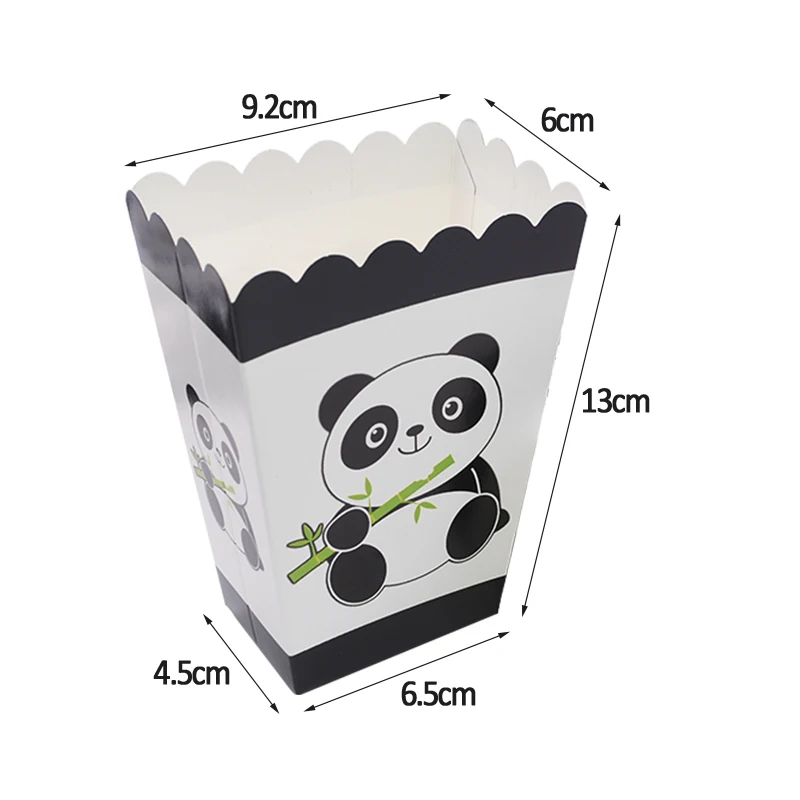 6pcs candy box Мультяшные воздушные шары из фольги с пандой, воздушные гелиевые воздушные шары для вечеринки в честь Дня Рождения, аксессуары для детского душа, детские игрушки - Цвет: 6pcs candy box