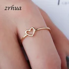 ZRHUA Charm 2018 Новое модное высококачественное обручальное кольцо в форме сердца золотогосеребряного цвета для женщин Прямая поставка дешевый палец Anel