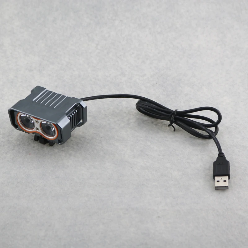 2T6 5000 Люмен USB Велоспорт велосипед свет 2x Cree XM-L T6 светодиодный 4 Режимы налобного