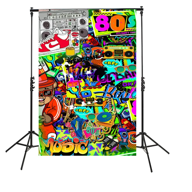 Фон для фотосъемки с граффити на стену в 80 е годы|Фон фотосъёмки| |