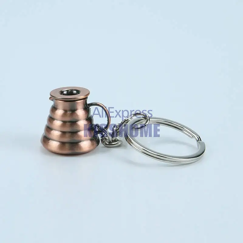 Coffee Pot 3x1.4 Пара аксессуары для приготовления эспрессо кофе брелок мини кофе вскрытие красивый кофе брелок кафе подарок для кофе брелок для влюбленных - Цвет: Coffee Pot 3x1.4