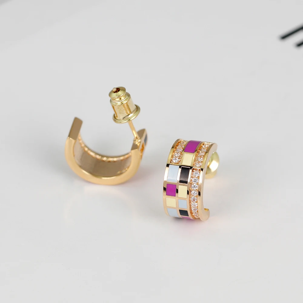 Элегантный Для женщин Sparkly Циркон Цепочки и ожерелья серьги с камнями набор