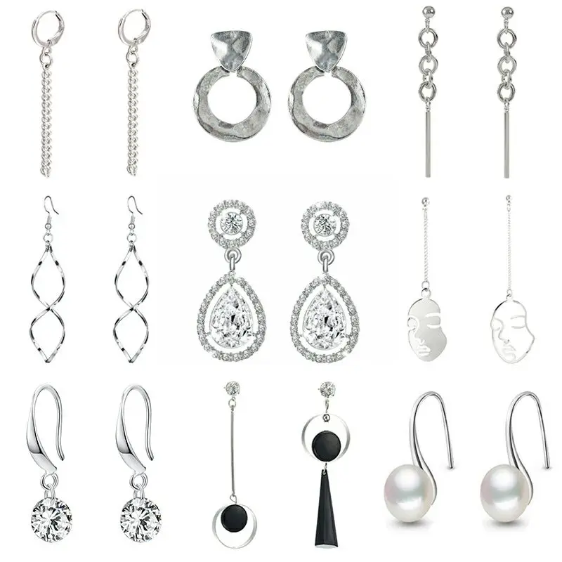 Новинка 2020 г. модные серьги капли серебряного цвета для женщин ювелирные изделия