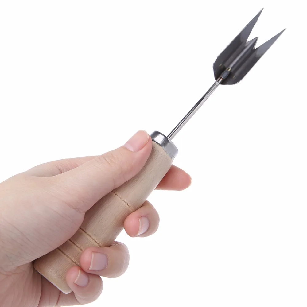 V образная Овощечистка из нержавеющей стали для удаления ананаса инструмент